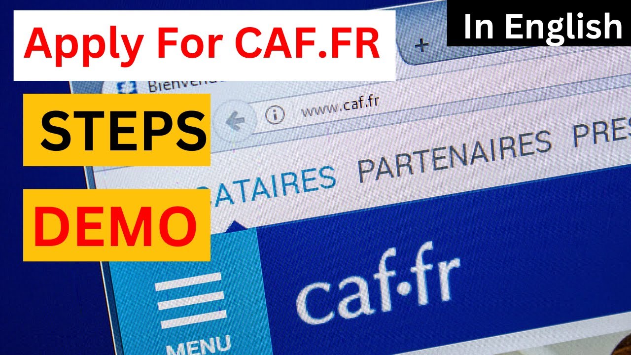 How To Apply For CAF in English | Live Demonstration Video For Applying CAF | CAF In France