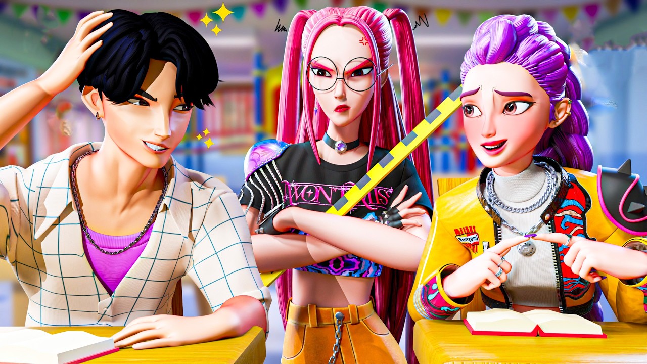 JINU À L'ÉCOLE !! KPop Demon Hunters Animation