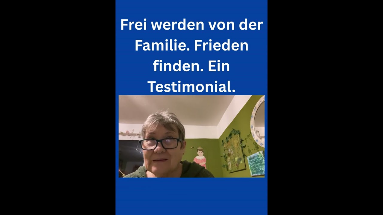 Frei werden von der Familie und Frieden finden mit Peter.  Ein Testimonial