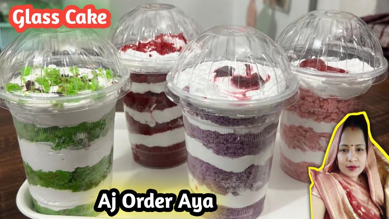 Aj Order Aya Bahut Sare Glass Cake Ka/Glass Cake 