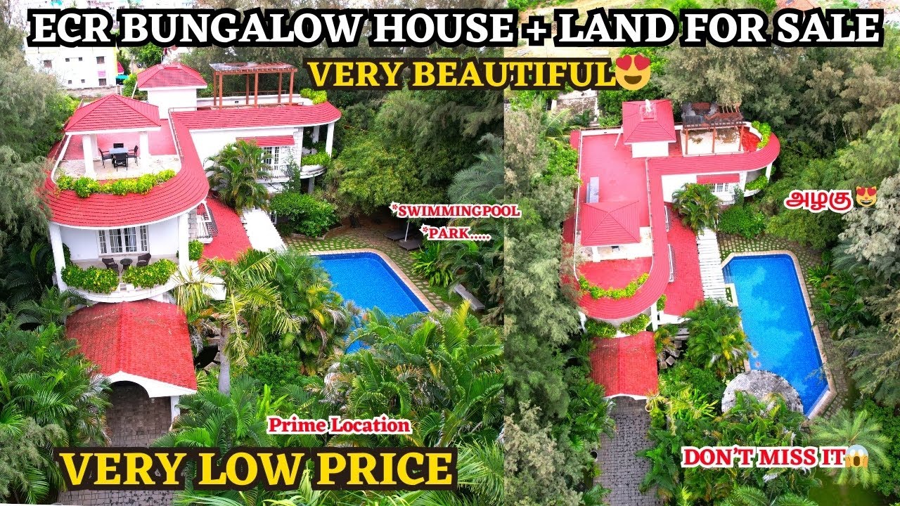 ECR BUNGALOW HOUSE + LAND FOR SALE | Low Price | Beautiful | 