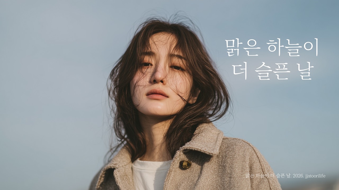 맑은 하늘이 더 슬픈 날. 다 지나갈 거란 말, 이제는 내가 나에게 해..♥️ #맑은하늘 #슬픈날 #감성노래 #kpop #music #jjatoorilife