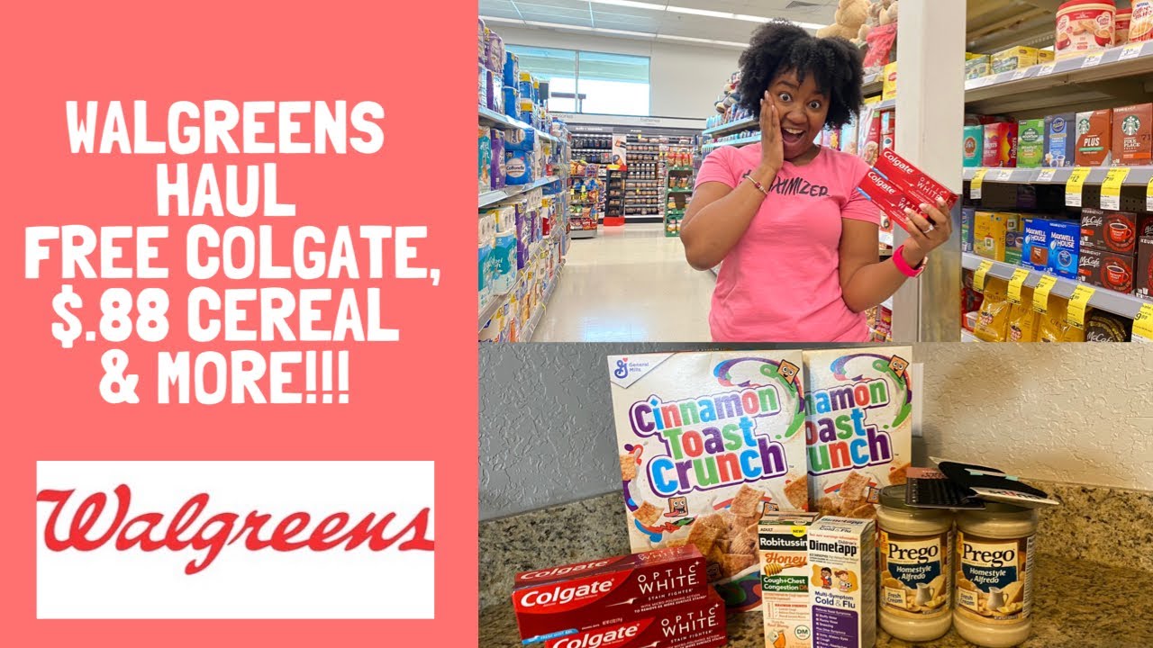 Free Colgate, $.88 Cereal, $.99 Hair Products & More!  Walgreens Couponing Haul|Krys the Maximizer