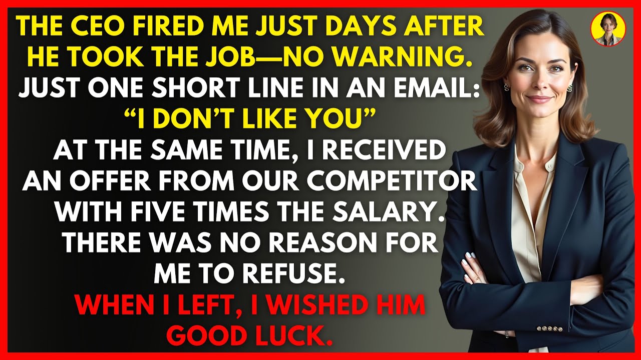 CEO Fired Me for One Reason: &ldquo;I Don&rsquo;t Like You&rdquo; &mdash; Competitor Offered 5x Pay.