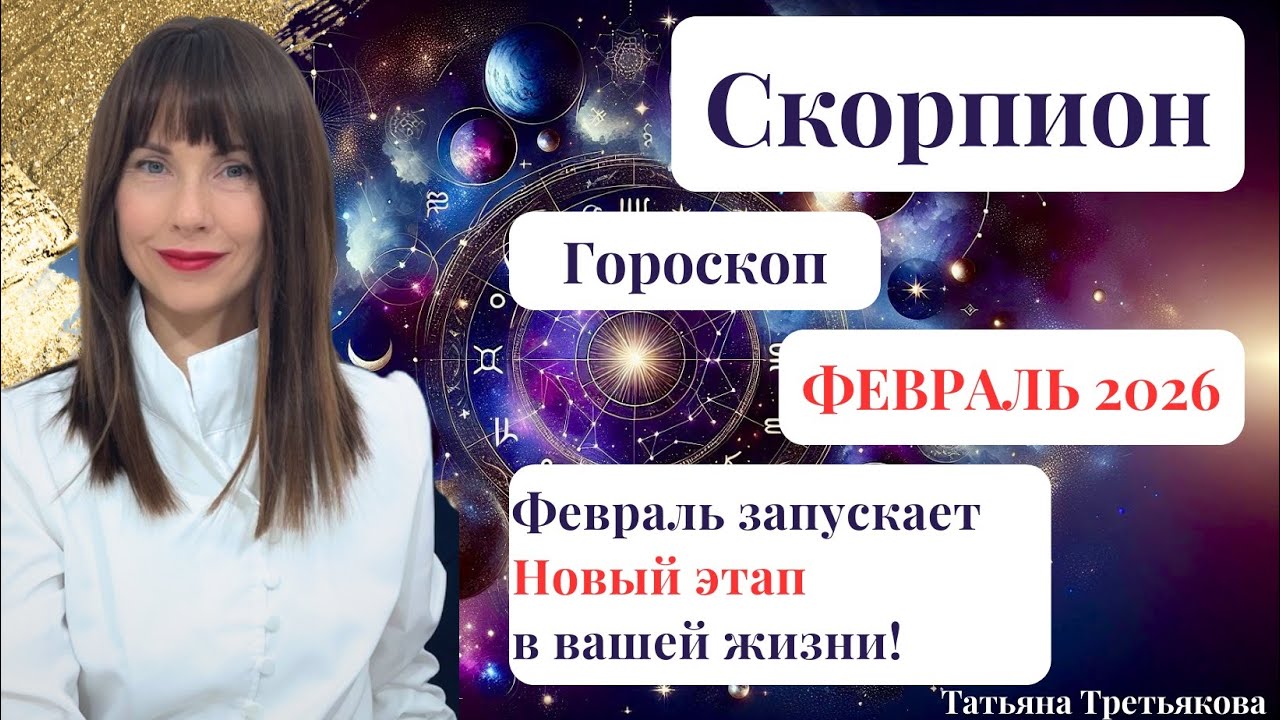 ♏СКОРПИОН. Гороскоп ФЕВРАЛЬ 2026. Запуск нового этапа в вашей жизни! Астролог Татьяна Третьякова