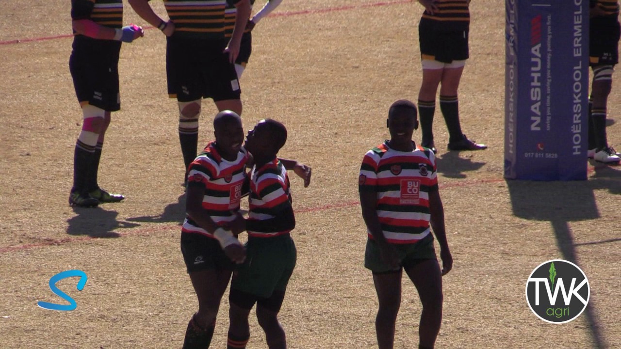 School Rugby Action - u/15 Rob Ferreira vs Piet Retief 29-07-17