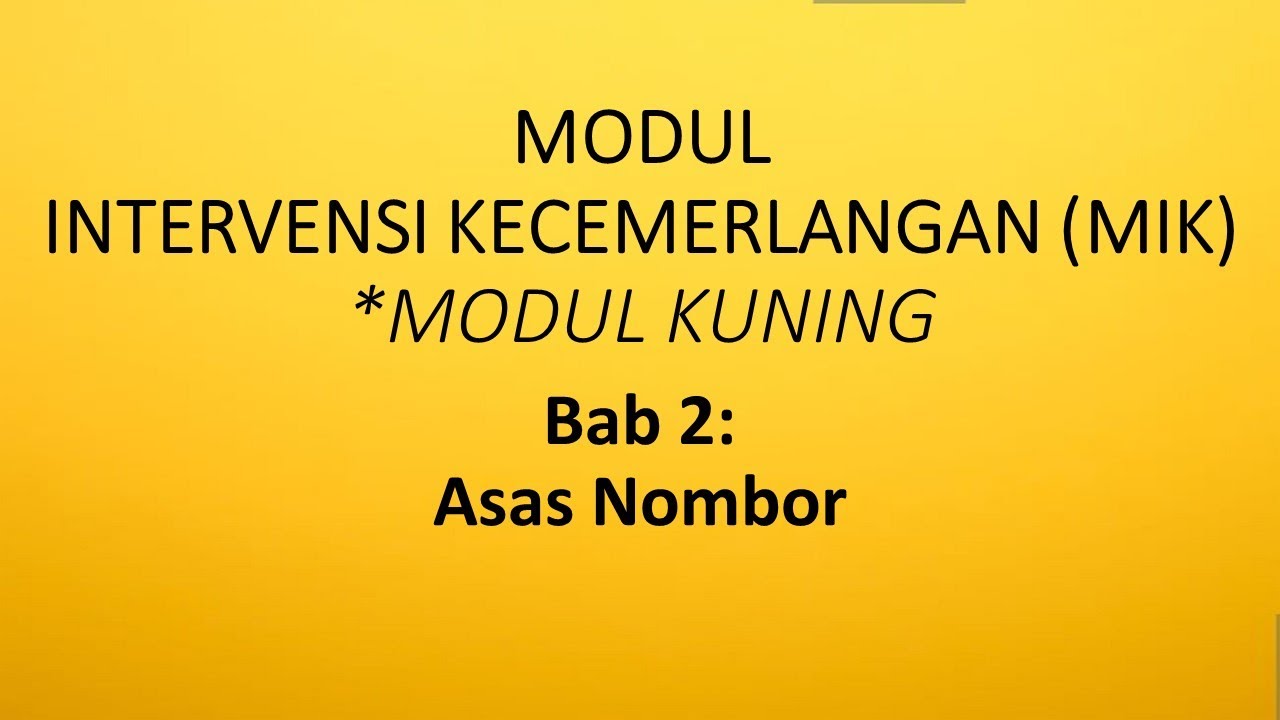 Bab 2 Asas Nombor