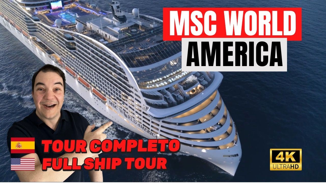 Dentro del MSC WORLD AMERICA, el nuevo barco de MSC Cruceros para el Caribe. Tour Completo 4K