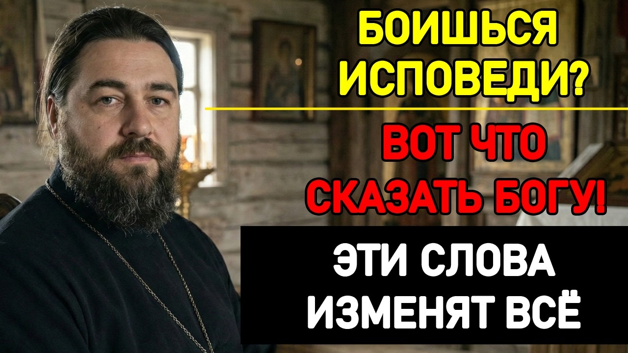 После этой молитвы страх исповеди уйдёт навсегда! Важно знать каждому!