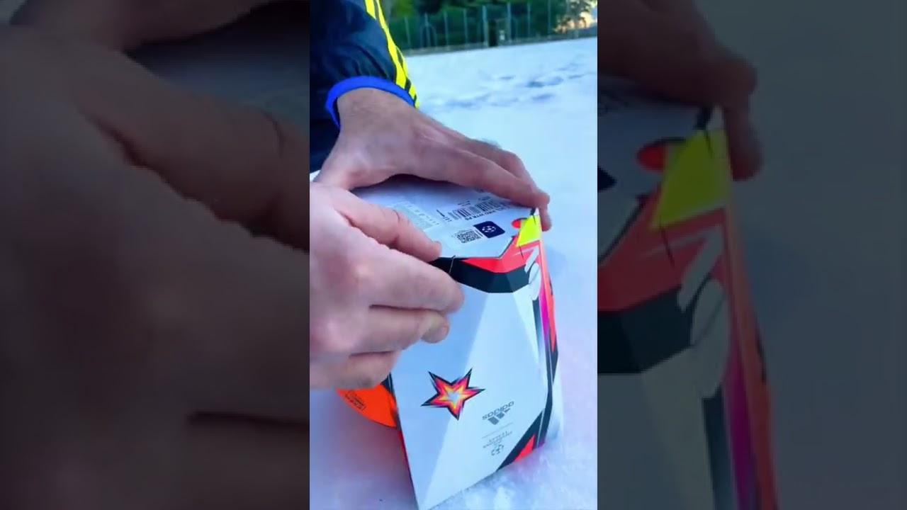 Unboxing UCL Ball ASMR 🔊⚽️❄️ #shorts