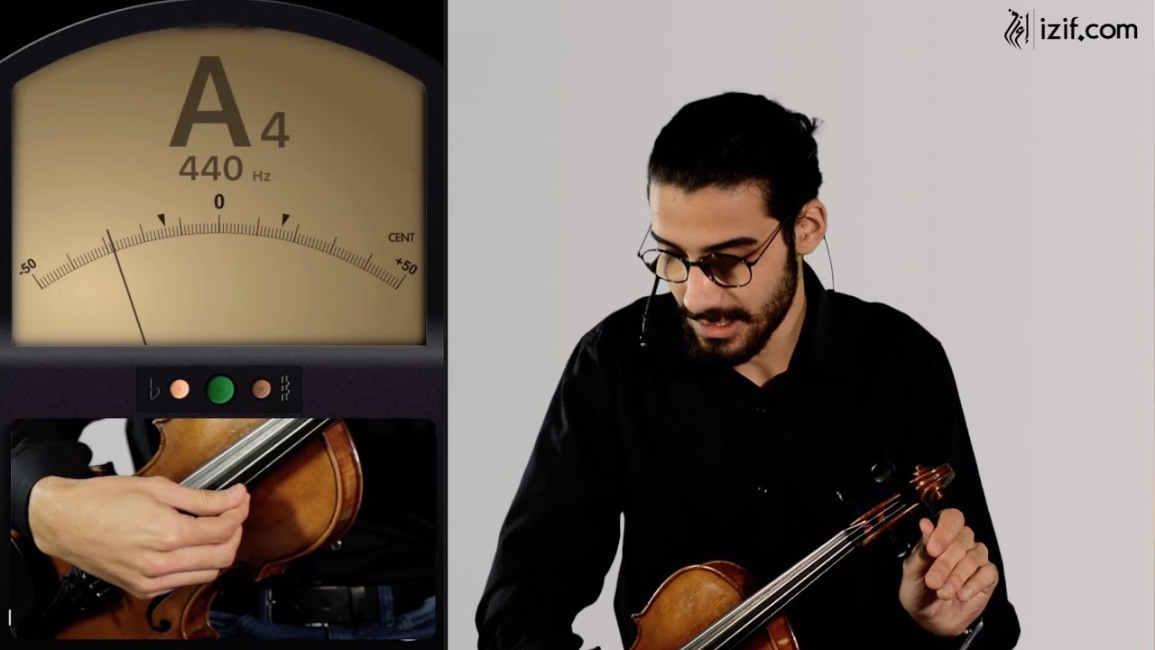 دوزان أوتار الكمان و احتكاك القوس | izif.com