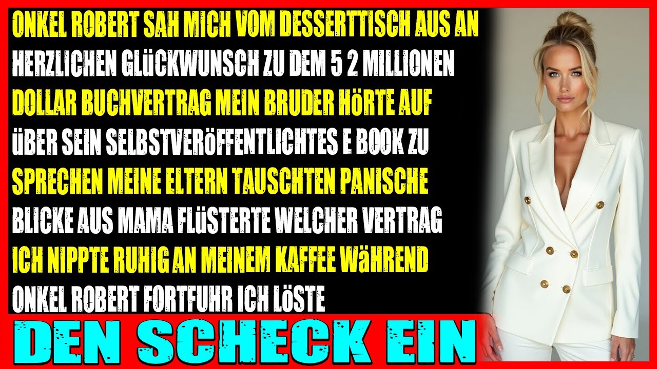 Zu Moms 60 Geburtstag fragte Onkel Robert nach meinem 52 Mio Buchdeal meine Eltern schwiegen