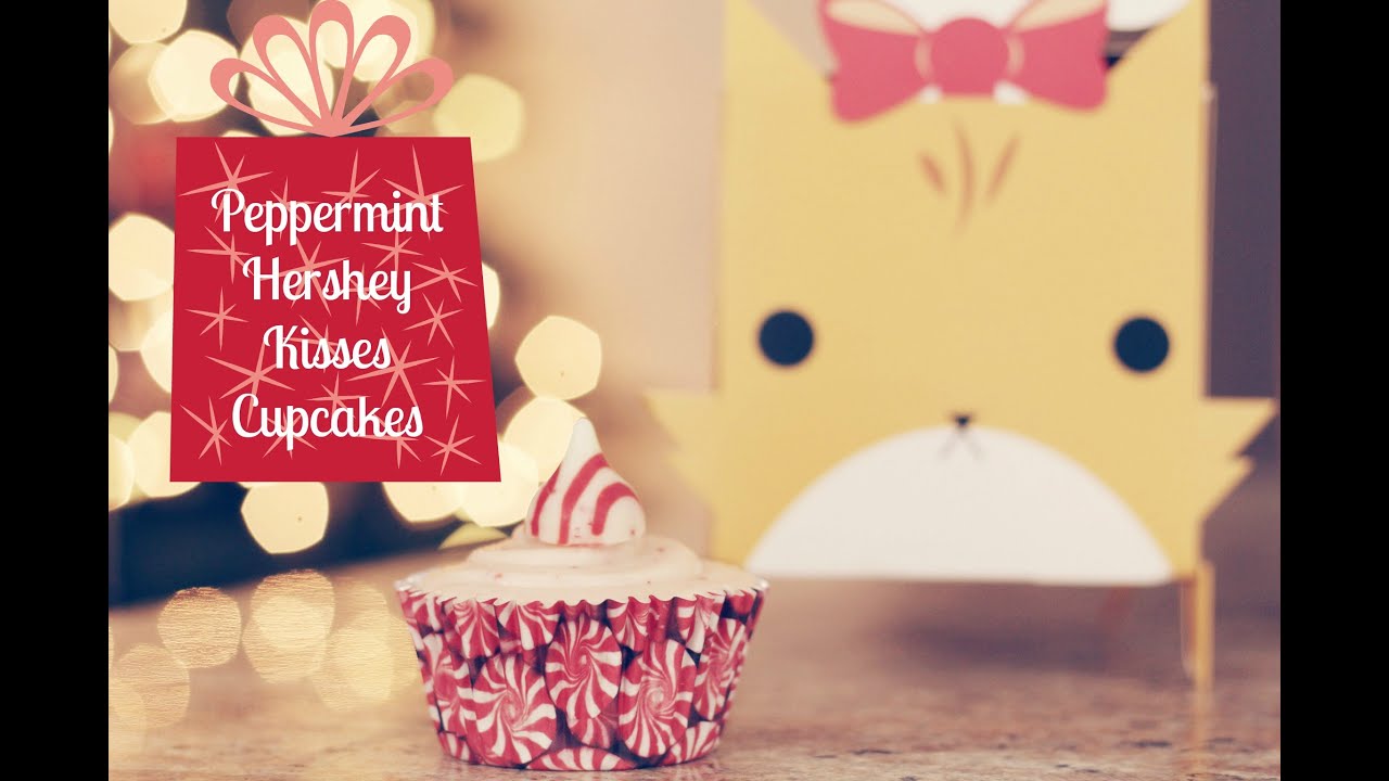 Peppermint Swirl Kisses Cupcake