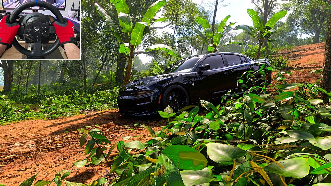 Dodge Charger SRT Hellcat 922HP - Forza Horizon 5 | Steering Wheel Gameplay