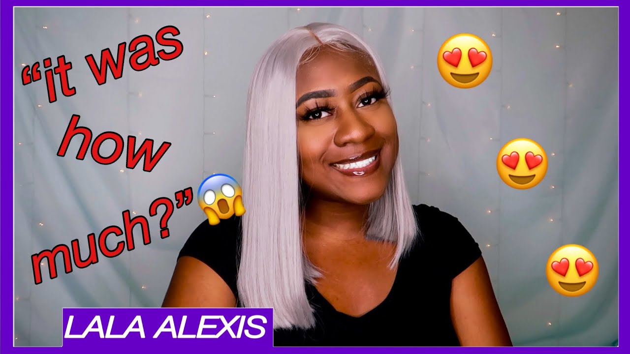 WATCH ME SLAY THIS GREY WIG FROM AMAZON FOR LESS THAN $39!!