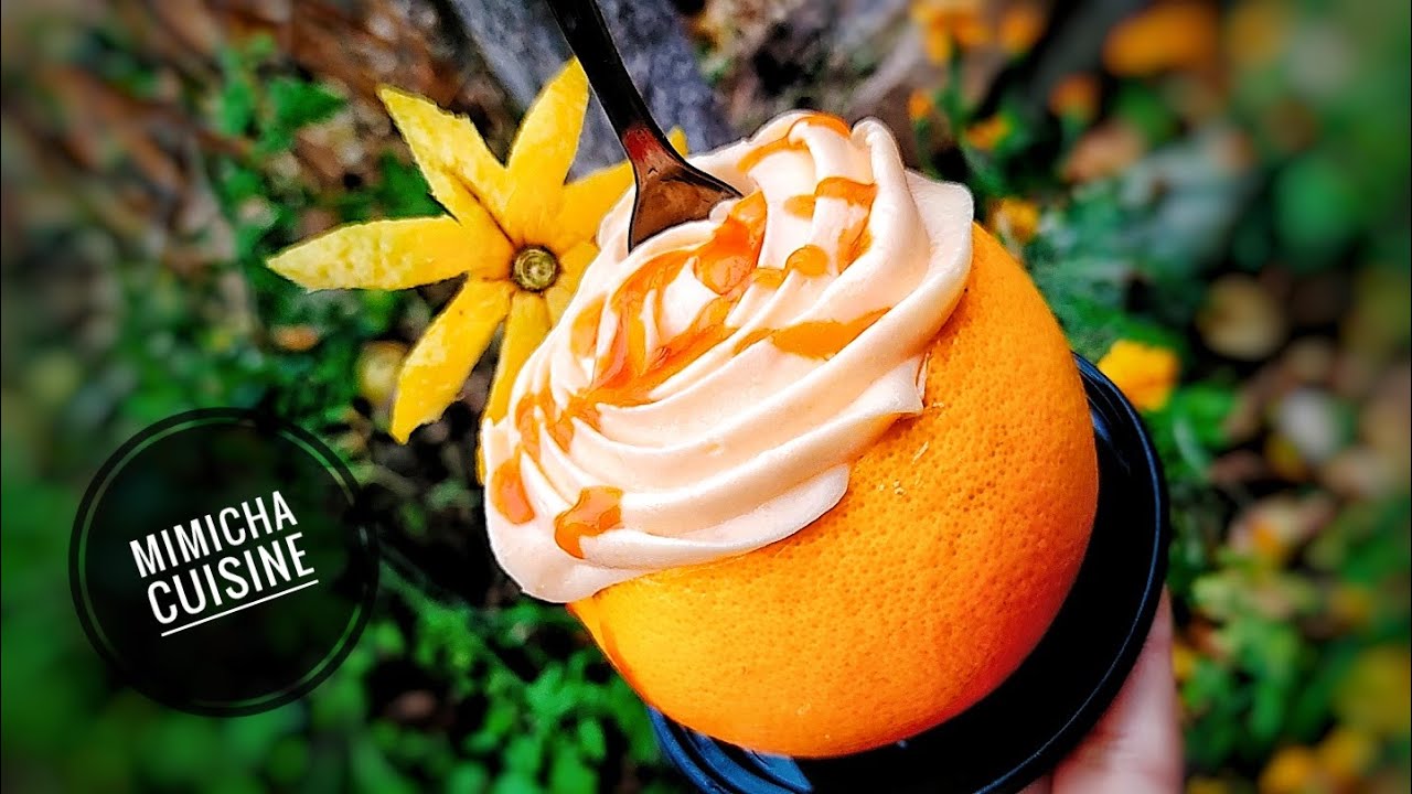موس البرتقال سهل وسريع ولذيييذ جدا ♥️🍊🍊