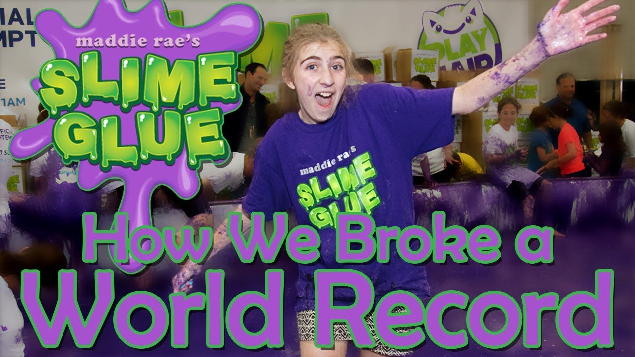 Maddie Rae Slime Glue Breaking a World Record, World's Largest Slime 13,820.lbs