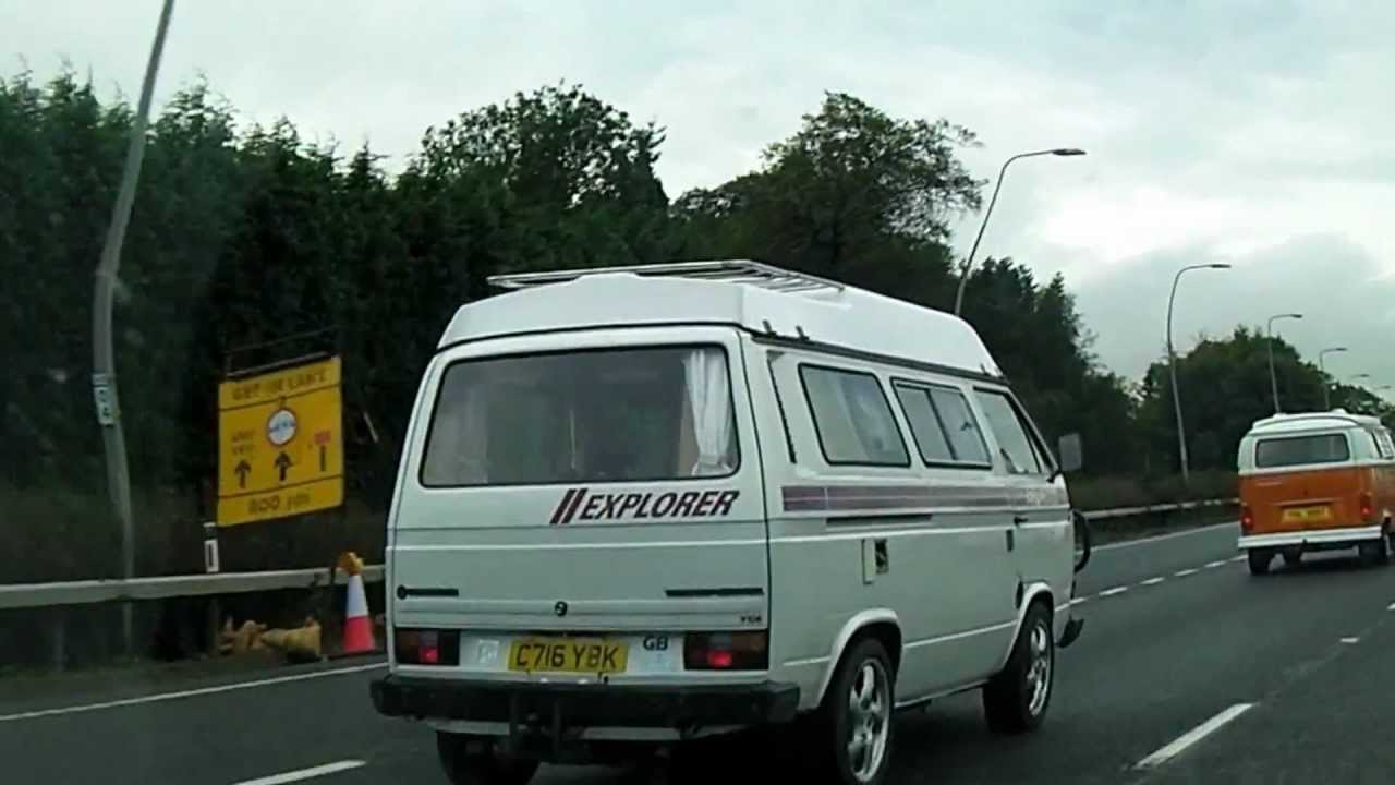 Brighton Breeze 2012 - camper van convoy on the M25 / M23