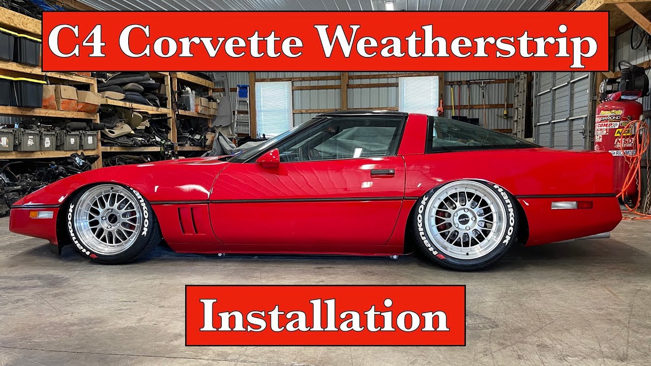 C4 Corvette Weatherstrip Installation.
