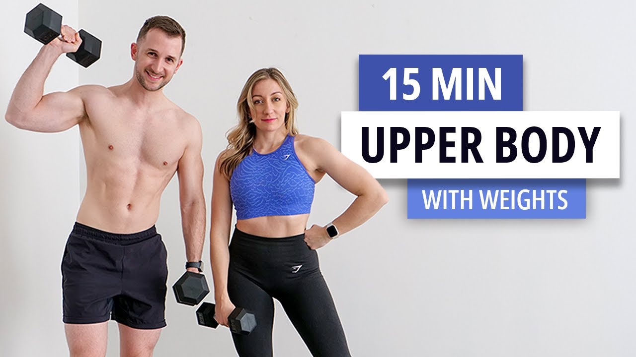 15 MIN Dumbbells ARMS Workout -  TONE, REFINE and STRENGTHEN your arms at Home