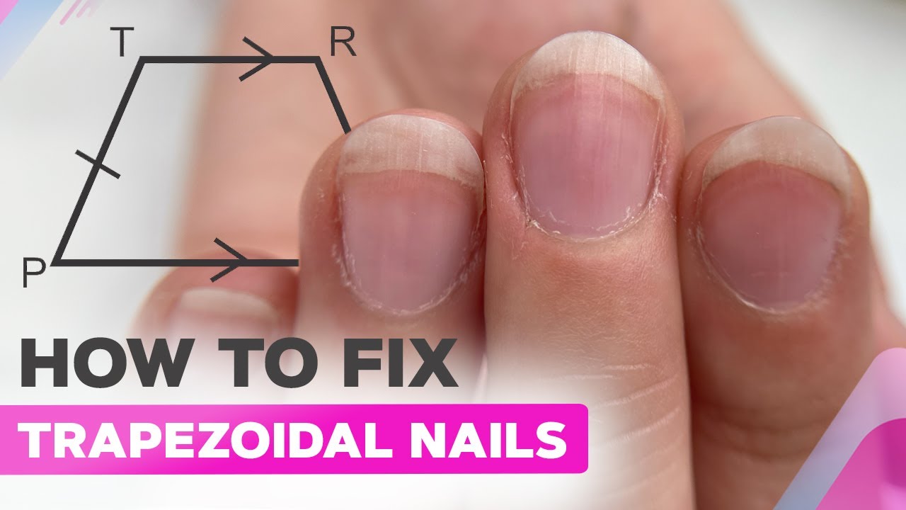 Fixing Wide Trapezoidal Nails | Abstract Chrome Nail Art