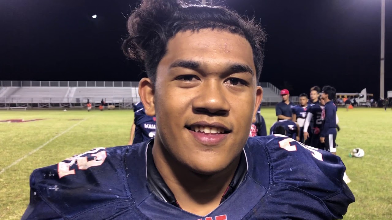 Waianae RB Kolu Quisquirin-Sabagala on a school record 247-yard, 2-TD night vs. Kamehameha