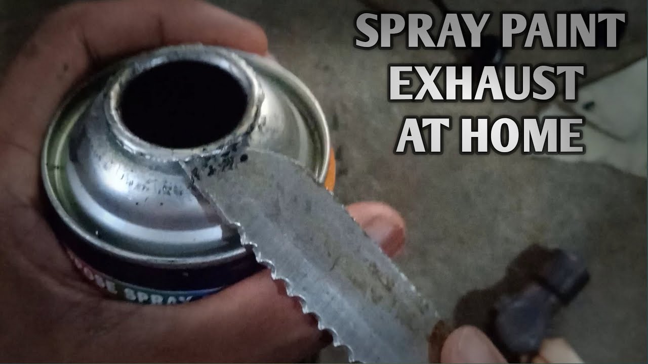 How to make exhaust | using | spray paint can😱|        PART 1