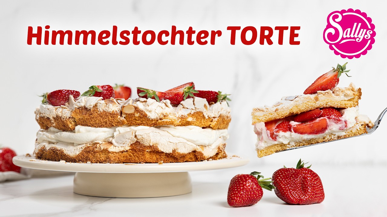 Die beste Sommertorte der Welt! 🍓 Erdbeer-Baiser Traum!