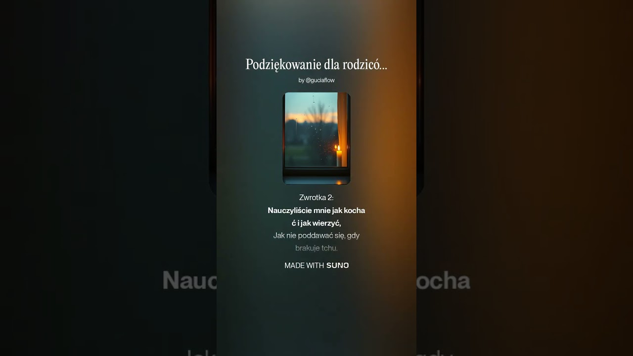 Podziękowanie dla rodziców (ślub, wesele)