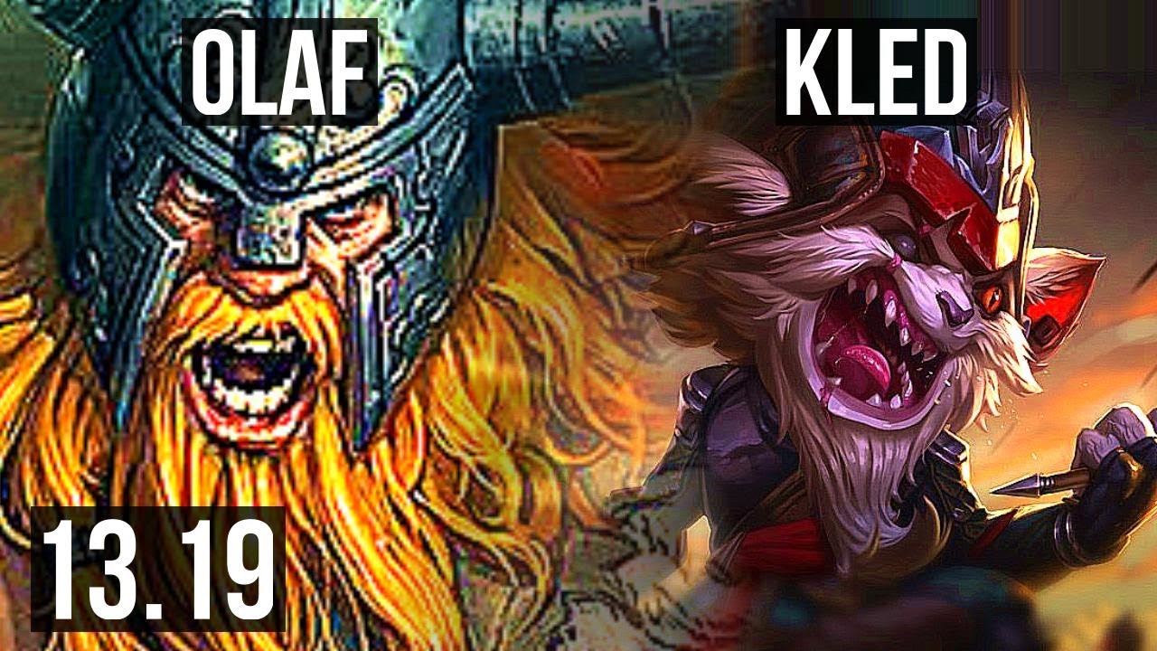 OLAF vs KLED (TOP) | 500+ games, 7/3/11, 900K mastery | NA Master | 13.19