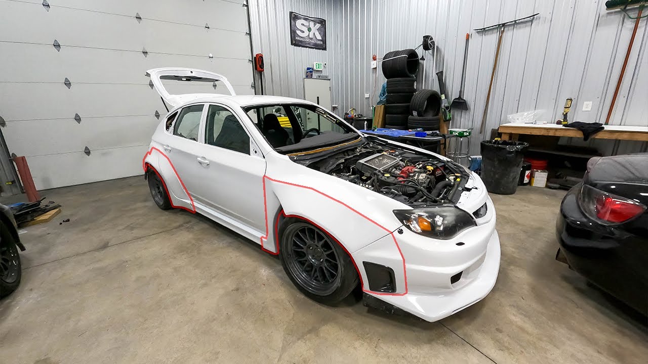 Установка комплекта STI Hatch Widebody!