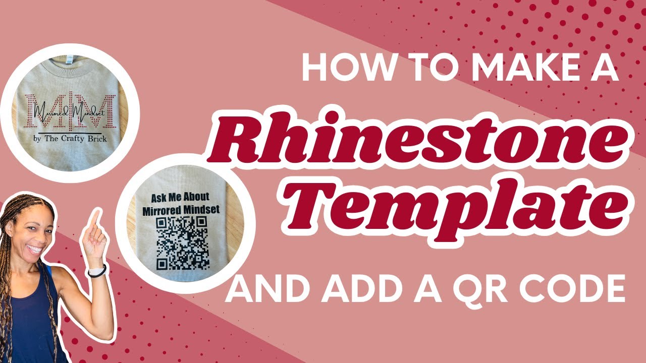 How To Make A Rhinestone Template In Leonardo Design Studio AND add a QR code #rhinestonetemplate