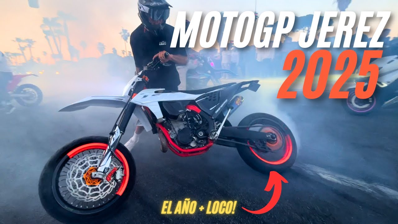 😳 LOCURA EN JEREZ | CORTES, BURNOUTS, WHEELIES… 🚀