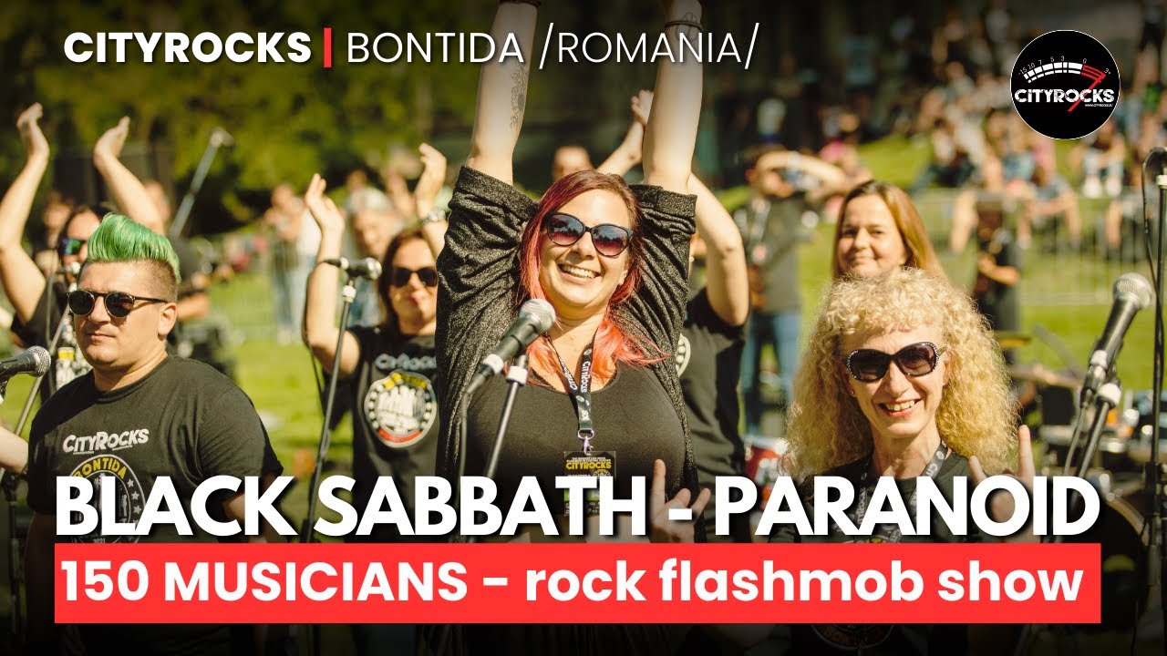 Rock flashmob show: 150 musicians play Black Sabbath - Paranoid (CITYROCKS 2021)