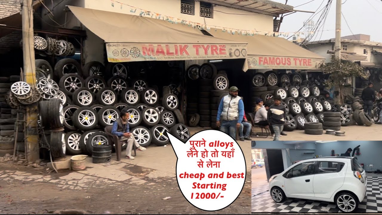 Project Car new Alloy wheels installed | 17” inch Alloy in Beat | Second hand Alloy wheel Market