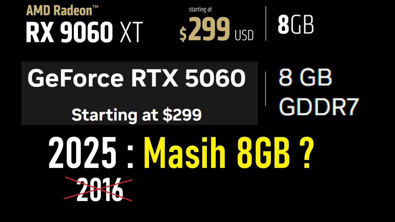 GPU 8GB VRAM di 2025 : Stagnan, Pilihan, Jebakan?