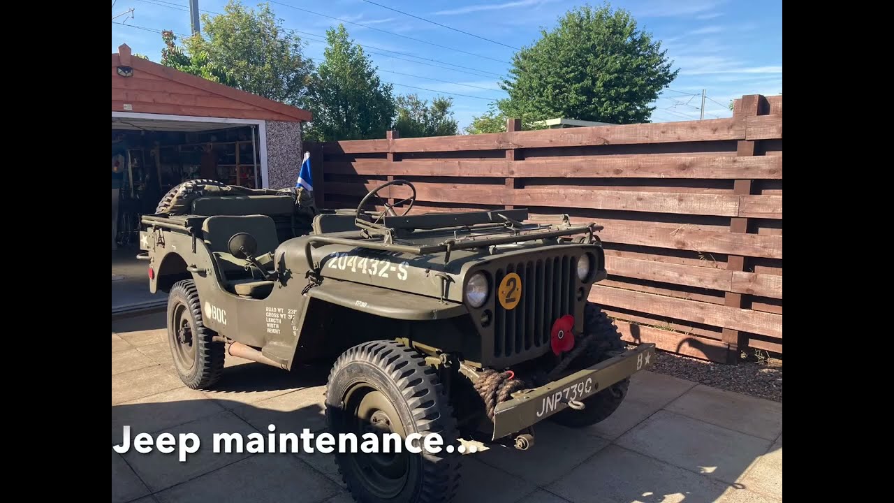 Willys Jeep; Plugs and Points check and clean   around town drive and Booze shop! July 2022