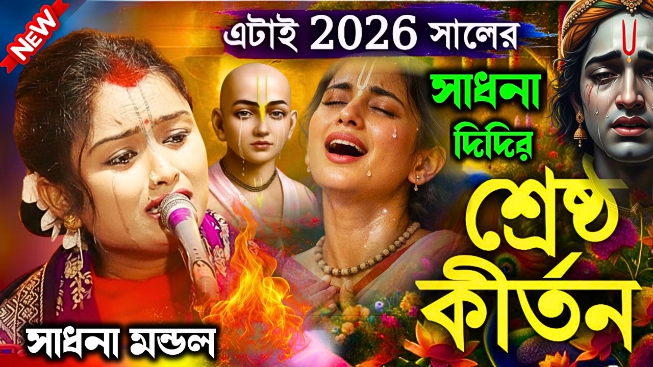 আপনি না কেঁদে থাকতে পারবেন না।সম্পূর্ণ নতুন মহাপ্রভুর বিরহ প্রেম কীর্তন।সাধনা মণ্ডল।