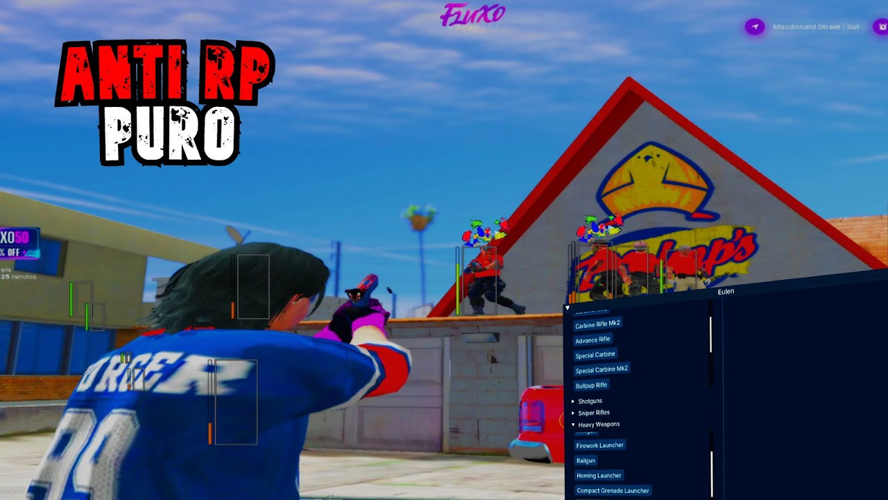 DRAKES DETONANDO OS RP DAS CIDADES DO GTA RP COM MOD MENU