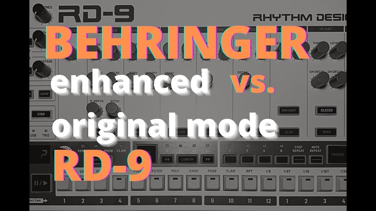 Behringer RD-9 // enhanced vs. original mode