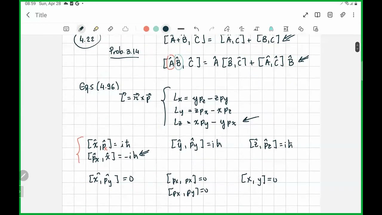 Problem 4.22: Commutation relations for angular momentum (Griffiths 3rd ed)