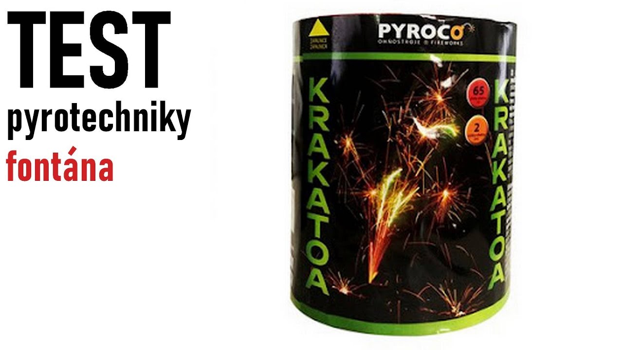 fontána Krakatoa - pyroco