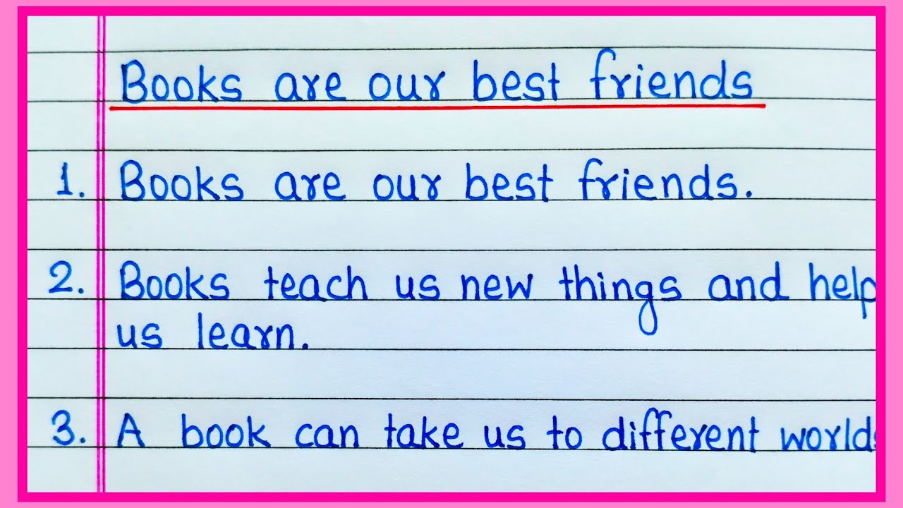 Books are our best friends essay in English 10 lines | Essay on Books are our best friends