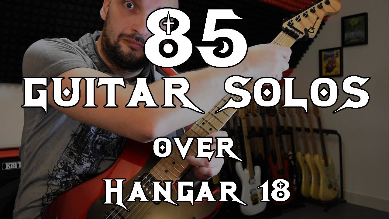 85 GUITAR SOLOS over Hangar 18 from Megadeth