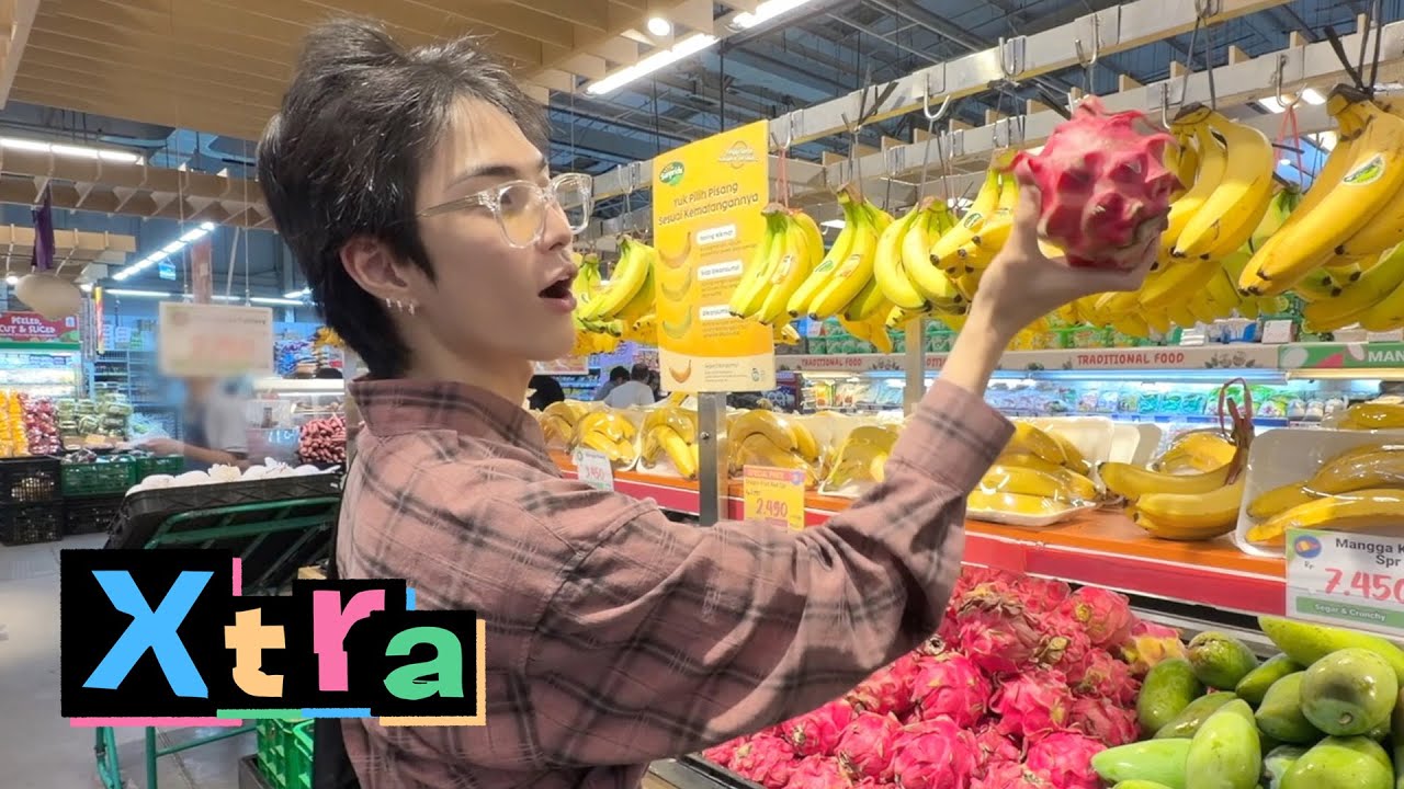 인도네시아에서 스태프 선물 고르기, 과일 쇼핑, 간식 먹방 | Xtra