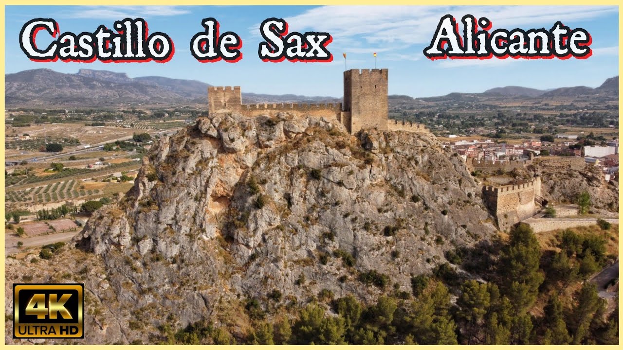 🇪🇦 Castillo de Sax, Alicante. Drone 4k