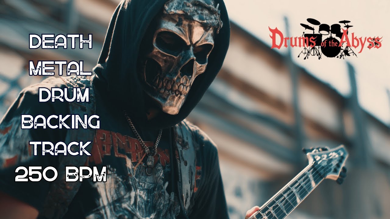 250 BPM Death Metal Drum Backing Track | Insane Blast Beats | Royalty Free Drum Track