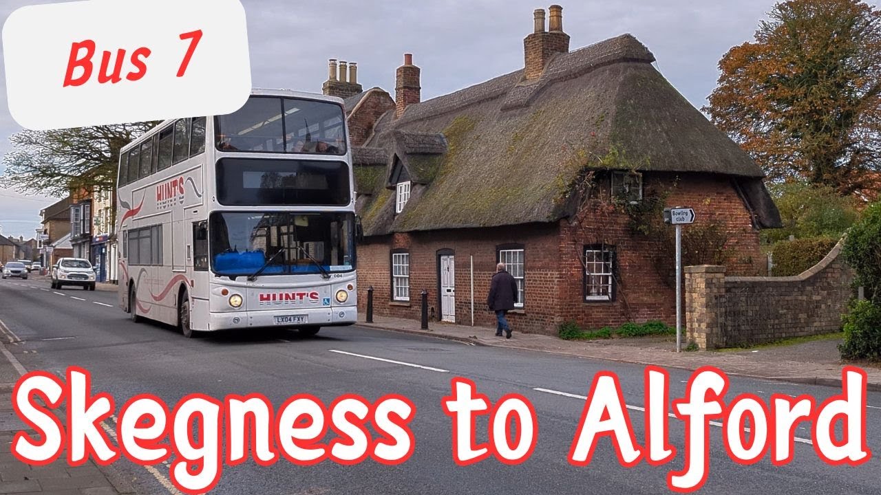 Lincolnshire | Travelling to Alford by bus 7 from Skegness | October 2024