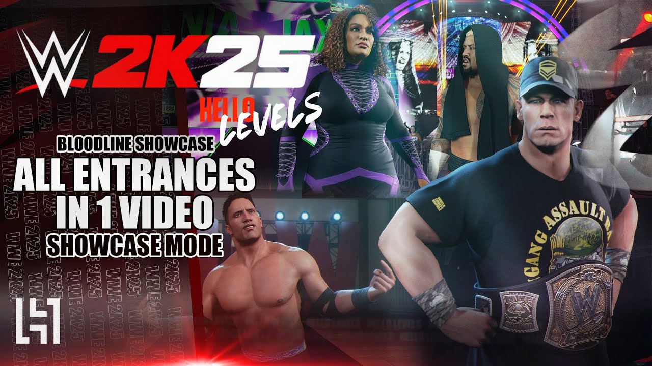 WWE 2K25 Showcase Mode Entrance - All Entrances From Bloodline Showcase