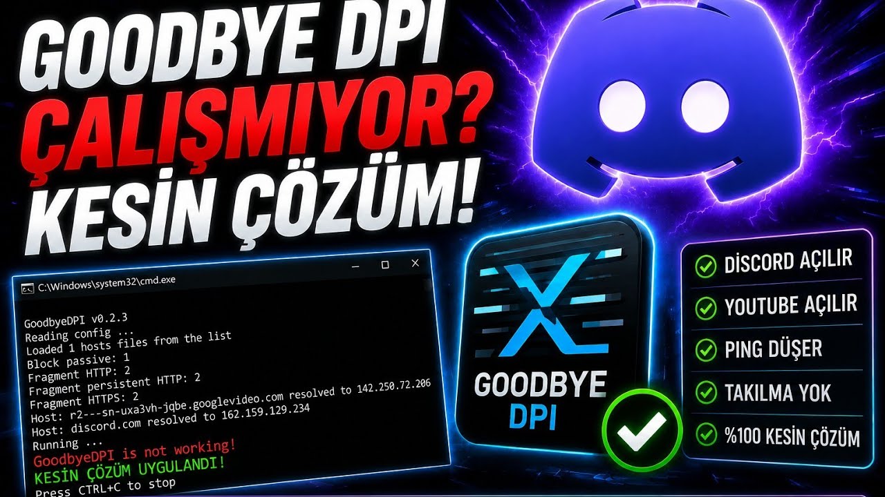 GOODBYEDPİ &Ccedil;ALIŞMIYOR SORUNU KESİN &Ccedil;&Ouml;Z&Uuml;M.